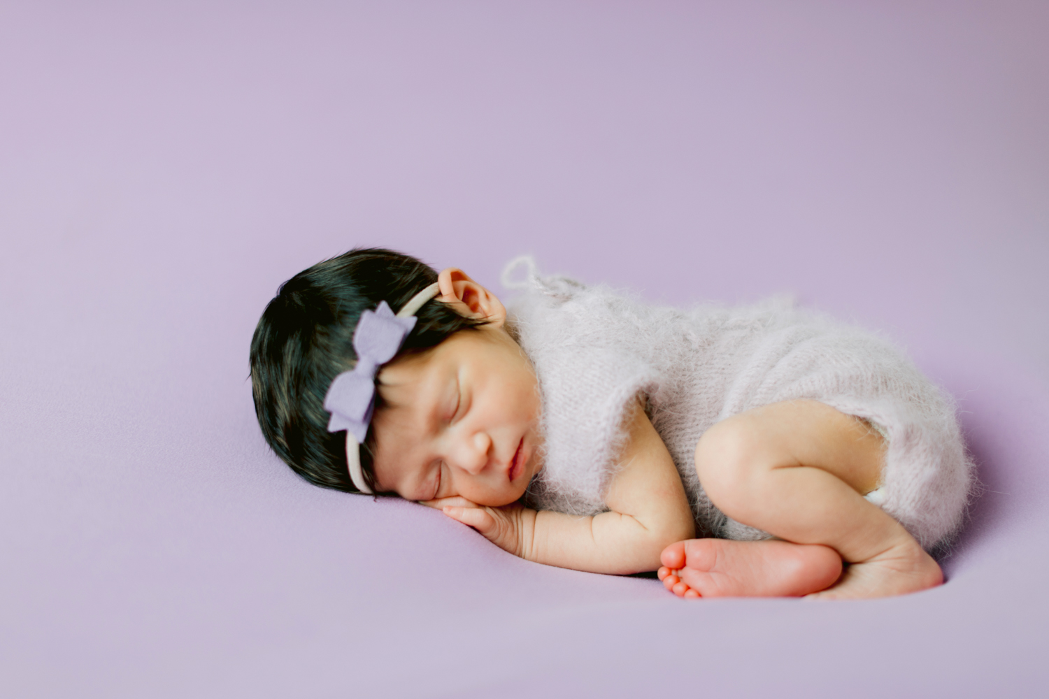 Lavender Newborn Portraits Orange County Newborn Photographer