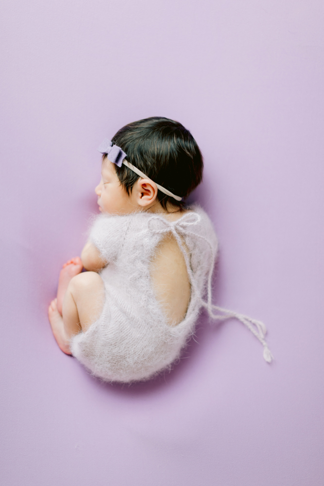 Lavender Newborn Portraits Orange County Newborn Photographer